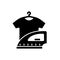 Laundry black glyph icon
