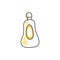 Laundry and cleaning isolated chemical detergent bottle, vector