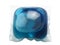 Laundry detergent pod or pack isolated on a white background