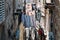 The laundry is dried in the narrow street of the old town of Dubrovnik