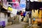 Laundry hanging to dry