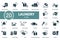 Laundry icon set. Contains editable icons laundry theme such as dry cleaning, furniture cleaning, clothing repair and