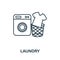 Laundry icon. Simple line element Laundry symbol for templates, web design and infographics