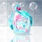 Laundry liquid detergent advertising poster