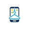 Laundry Mobile Logo Icon Design