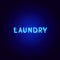 Laundry Neon Text