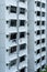 Laundry outside a flat facade, Singapore