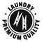 Laundry premium quality logo, simple style