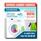 Laundry Services Discount Banner Vector