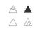 Laundry symbols, Bleaching symbols. Vector illustration, flat design