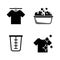 Laundry, Washing, Wash. Simple Related Vector Icons