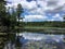 Laurall lake, New Hampshire, summer reflections.