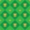 Laurel And Crown Seamless Pattern