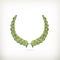 Laurel wreath, green award