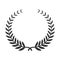 Laurel wreath icon, award for winning celebration