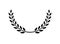 Laurel wreath vector award branch victory icon. Winner laurel wreath vintage leaf emblem