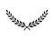 Laurel wreath vector award branch victory icon. Winner laurel wreath vintage leaf emblem