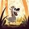 Lauren Faust\\\'s Illustrated Zebra Shouts Cutely