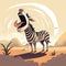 Lauren Faust\\\'s Illustrated Zebra Shouts Cutely