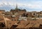 Lausanne cityscape with Saint-Francois Church and Lake Geneva an