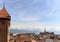 Lausanne cityscape with Saint-Francois Church, Lausanne, Switzerland.