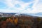 Lausanne , the cityscape from Sauvabelin forest