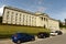 Lausanne, Switzerland - June 05, 2017: Parking near Federal Supreme Court of Switzerland in Lausanne