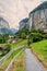 Lauterbrunnen near Interlaken in the canton of Bern in Switzerland