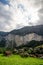 Lauterbrunnen switzerland panorama with staubbachfall