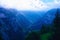 Lauterbrunnen Valley and Swiss Alps in Evening Haze