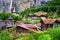 Lauterbrunnen village in the swiss Alps mountains, Switzerland