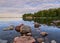 Lauttasaari coast at summer.