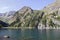 Lauvitel lake and mountains panorama