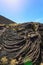 Lava cordata Pahoehoe sul vulcano Etna