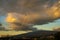 The lava covered slopes of the volcano Mount Etna in Sicily Italy