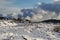 Lava Covered By Snow, Sicily