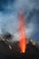 Lava explosion on the stromboli volcano