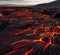 Lava Field Mountain Travel Background