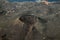 Lava field and volcano coast