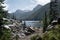 Lava Lake Cascade Creek Trail in Custer Gallatin National Forest, Montana. USA.