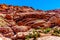 Lava-like Red Rocks in Red Rock Canyon National Conservation Area near Las Vegas, Nevada, USA