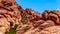 Lava-like Red Rocks in Red Rock Canyon National Conservation Area near Las Vegas, Nevada, USA