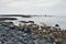 Lava rocks in Pu`uhonua o Honaunau the Place of Refuge Big Island of Hawaii