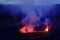 Lava and steam in crater of Nyiragongo volcano in Virunga Nation