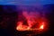 Lava and steam in crater of Nyiragongo volcano in Virunga Nation