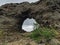 Lava window at dimmuborgir myvatn area iceland