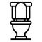 Lavatory sewage icon, outline style