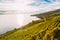 Lavaux, Switzerland: Lake Geneva and the Swiss Alps landscape seen from Lavaux vineyard tarraces in Canton of Vaud