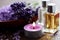 Lavender bath salt and massage oil
