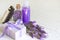 Lavender cosmetics spa body care abstract composition